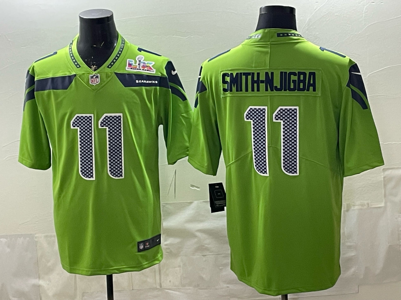 Men 2026 Seattle Seahawks #11 Smith Njigba green Nike Limited NFL Jersey 001